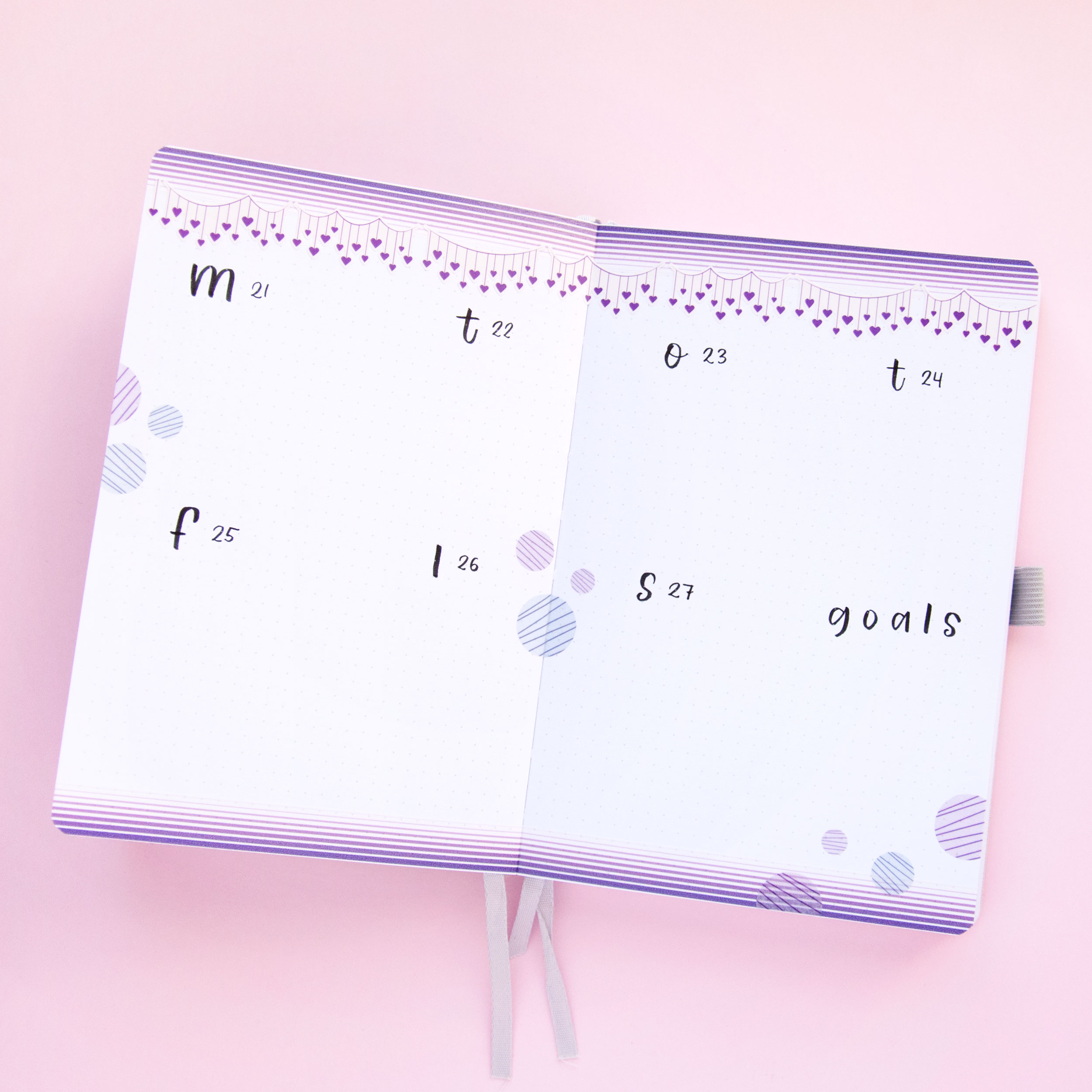 Heart String Banners Sticker Sheet - Design by Willwa