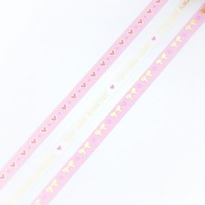 SLIM Love and Bows Washi Tape - Design by Willwa
