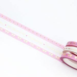SLIM Love and Bows Washi Tape - Design by Willwa