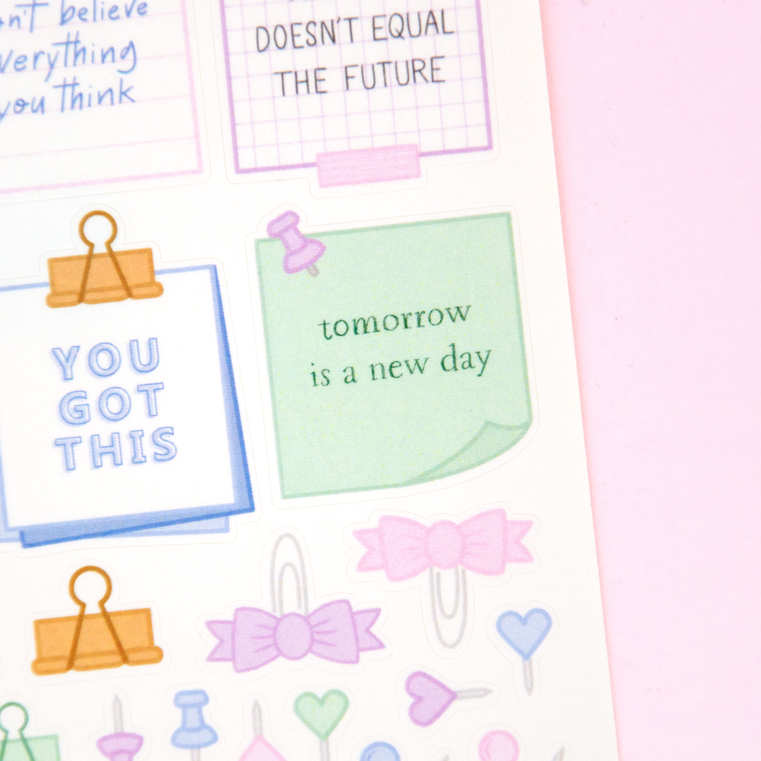 Post-It Affirmations Sticker Sheet - Design by Willwa