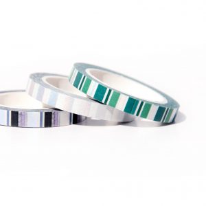 Holo Stripe Slim Washi Tape - Design by Willwa