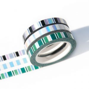 Holo Stripe Slim Washi Tape - Design by Willwa