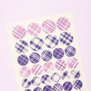 Checkered Washi Dots Sticker Sheet - Design by Willwa