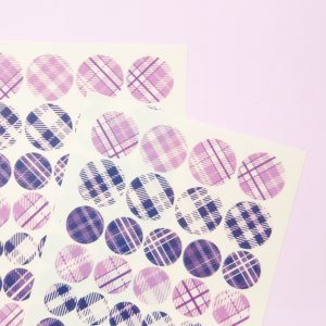 Checkered Washi Dots Sticker Sheet - Design by Willwa