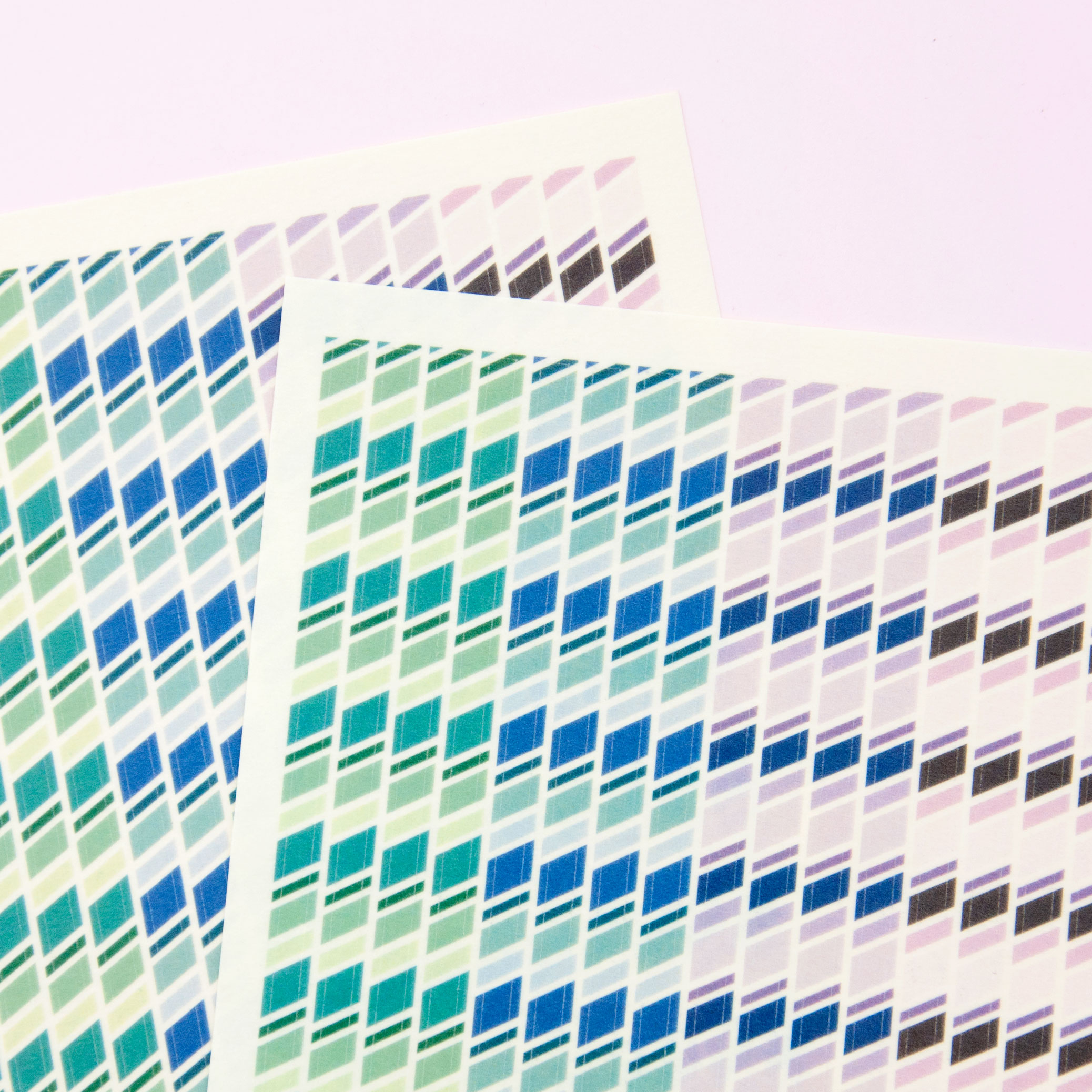 Stripe 2 Washi Strips Sticker Sheet - Design by Willwa