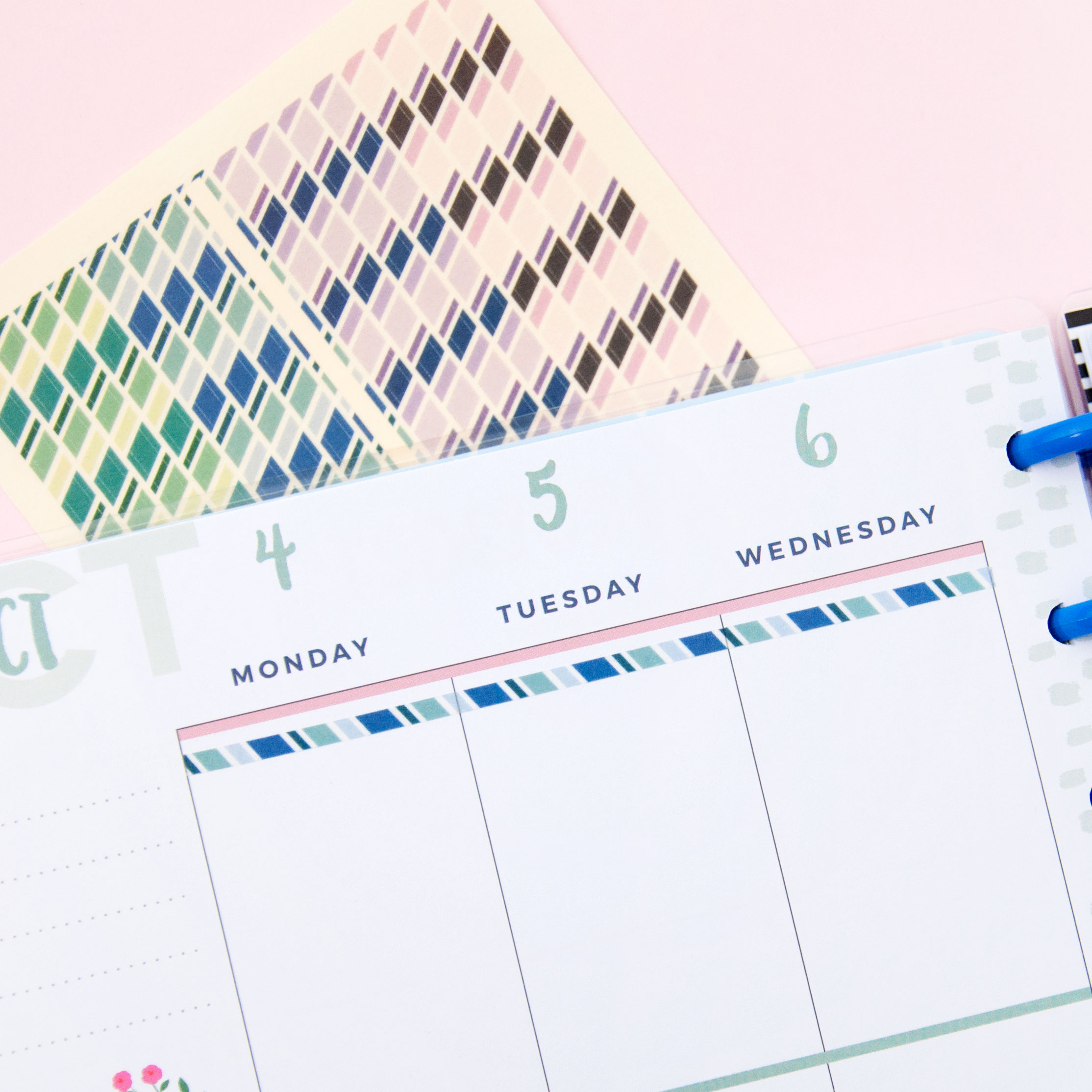 Stripe 2 Washi Strips Sticker Sheet - Design by Willwa