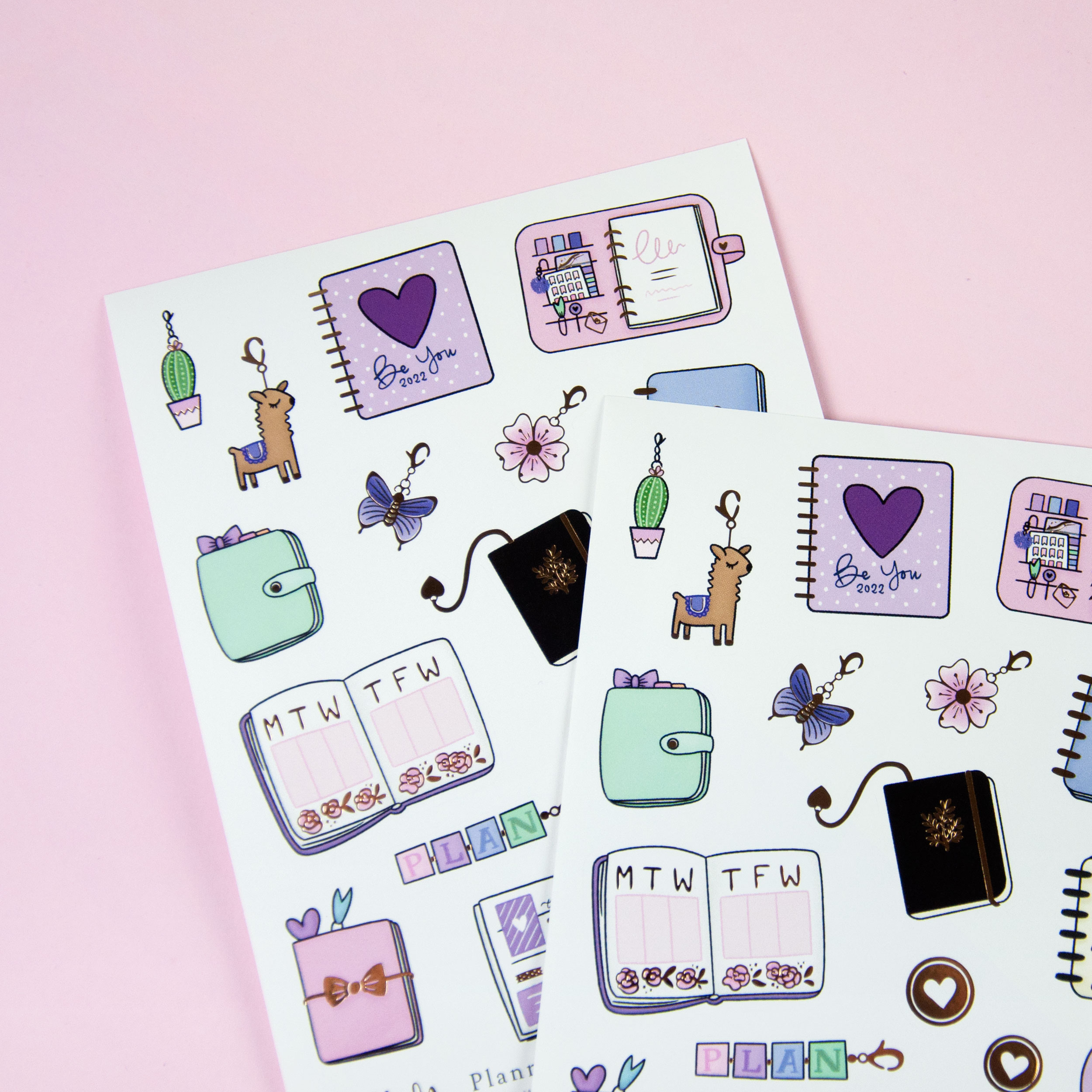 Planners and Journals Sticker Sheet - Design by Willwa