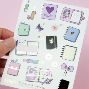 Planners and Journals Sticker Sheet - Design by Willwa
