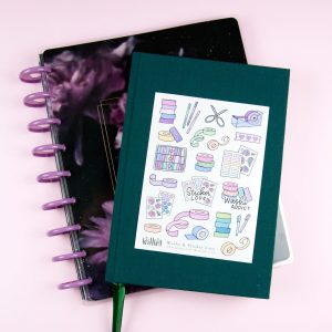 Washi and Sticker Love Sticker Sheet - Design by Willwa
