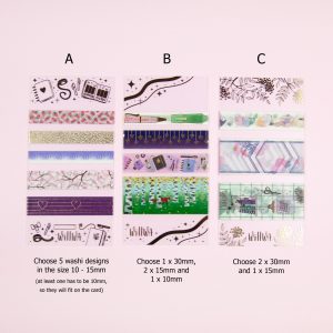 Washi Card with Samples- Design by Willwa