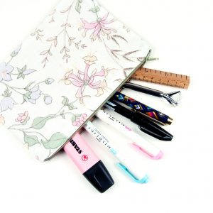 Pencil Case Sheer Florals