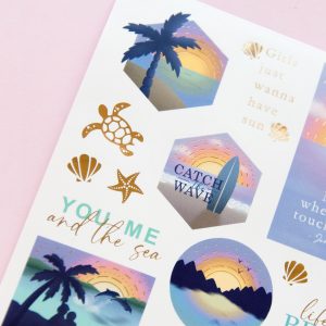You Me and the Sea Sticker Sheet - Design by Willwa