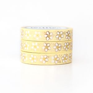Plumeria Flowers Washi Tape - Design by Willwa