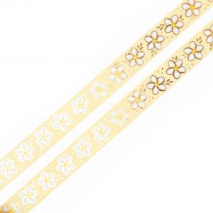 Plumeria Flowers Washi Tape - Design by Willwa
