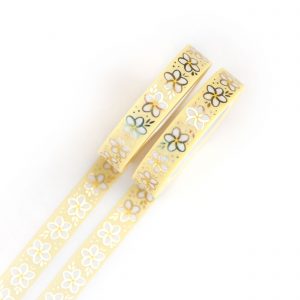 Plumeria Flowers Washi Tape - Design by Willwa