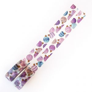 Christmas Baubles Washi Tape - Design by Willwa