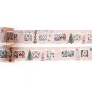 Festive Holiday Windows Washi Tape - Design by Willwa