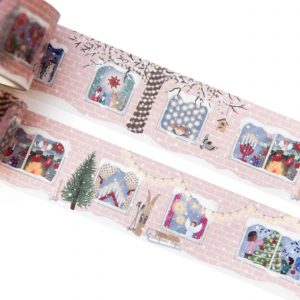 Festive Holiday Windows Washi Tape - Design by Willwa
