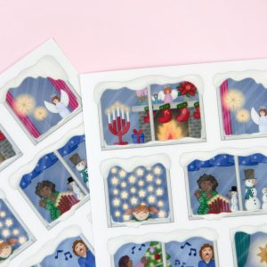 Christmas Windows Sticker Sheet - Design by Willwa
