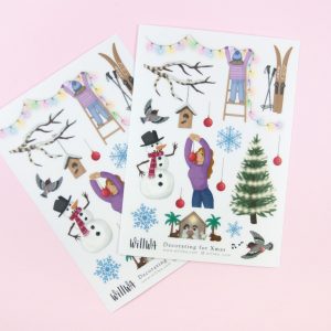 Decorating for Xmas Sticker Sheet - Design by Willwa