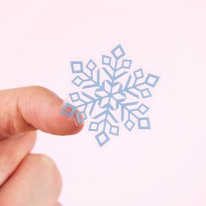 Wintery Snowflakes Sticker Sheet - Design by Willwa