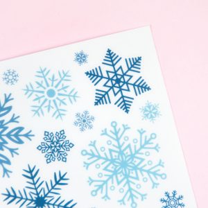 Wintery Snowflakes Sticker Sheet - Design by Willwa