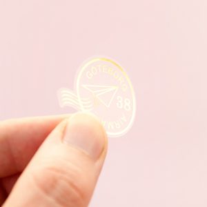 Golden Postal Stamps Sticker Sheet - Design by Willwa