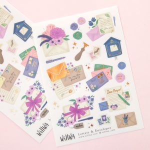 Letters & Envelopes Sticker Sheet - Design by Willwa