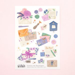 Letters & Envelopes Sticker Sheet - Design by Willwa
