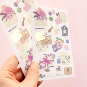 Letters & Envelopes Sticker Sheet - Design by Willwa