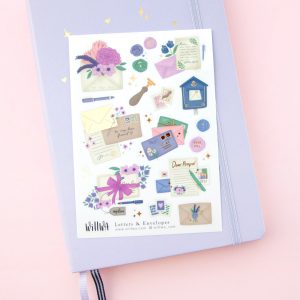 Letters & Envelopes Sticker Sheet - Design by Willwa