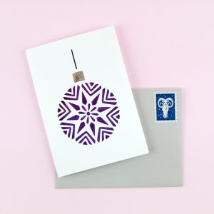 Christmas Baubles Cutout Card Set - Design by Willwa