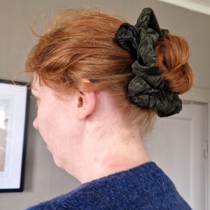 Green Pattern Scrunchie - Design by Willwa