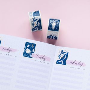 Zodiac Stamps Washi Tapes - Design by Willwa
