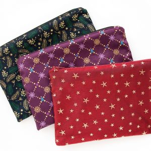 Pencil Case Purple & Gold - Design by Willwa