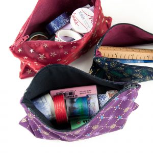 Pencil Case Purple & Gold - Design by Willwa