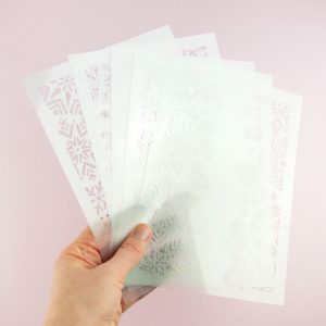 Snowflake Stencil Set - Design by Willwa