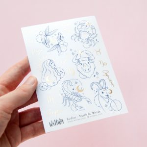Zodiac - Earth and Water Sticker Sheet - Design by Willwa