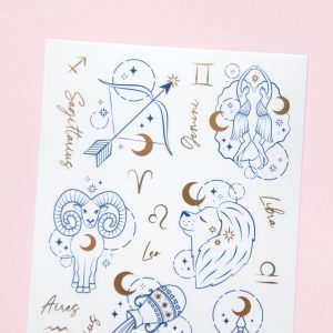 Zodiac - Fire and Air Sticker Sheet - Design by Willwa