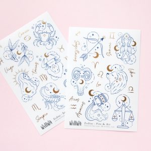 Zodiac Sticker Sheets - Design by Willwa