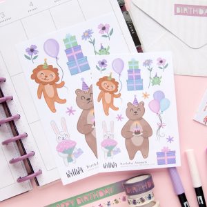 Birthday Animals Stickers - Design by Willwa