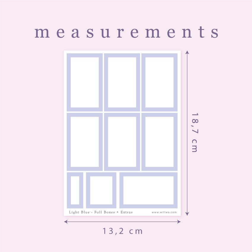 Spring colored Boxes Sticker Bundles - Design by Willwa