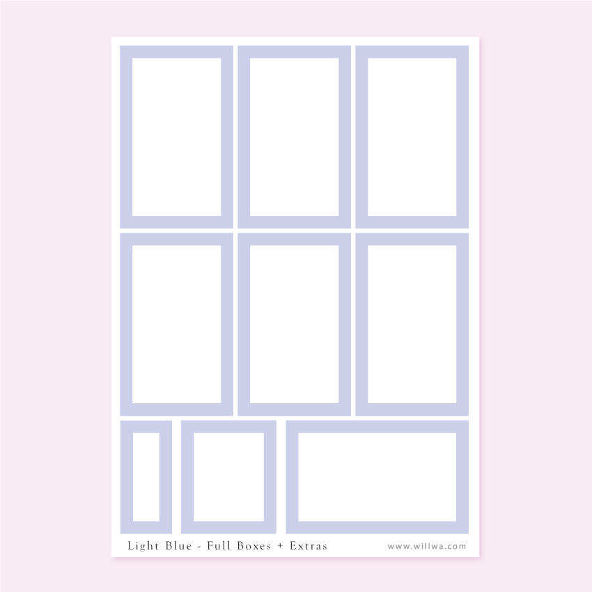 Spring colored Box Stickers - Design by Willwa