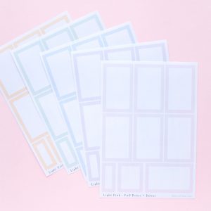Spring colored Boxes Sticker Bundles - Design by Willwa