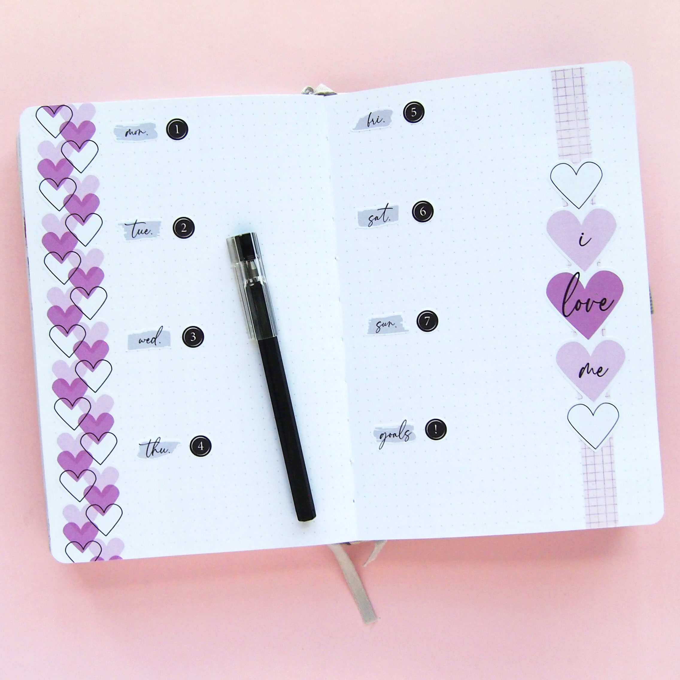 Love Hearts Sticker Bundle - Design by Willwa