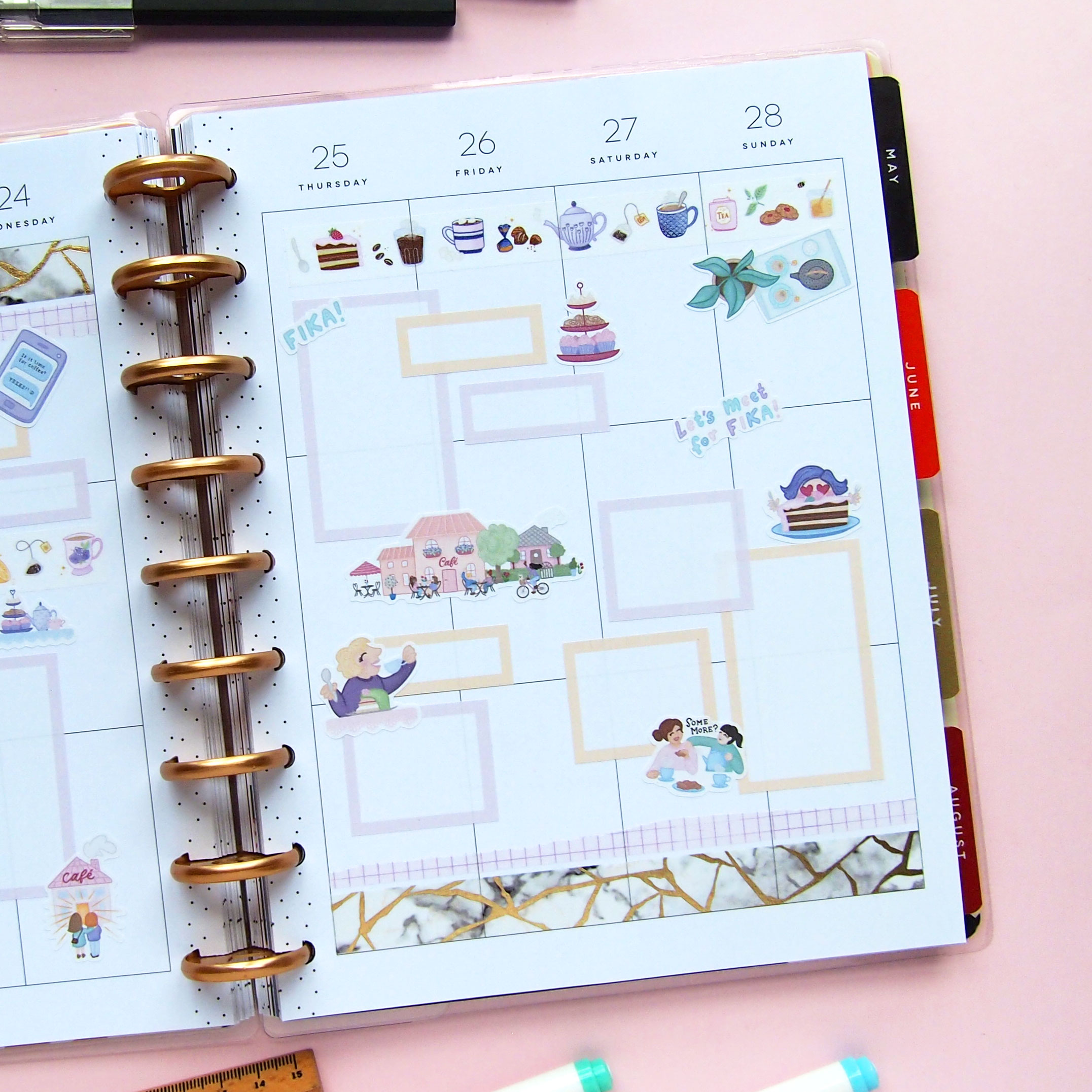 Spring colored Boxes Sticker Bundles - Design by Willwa