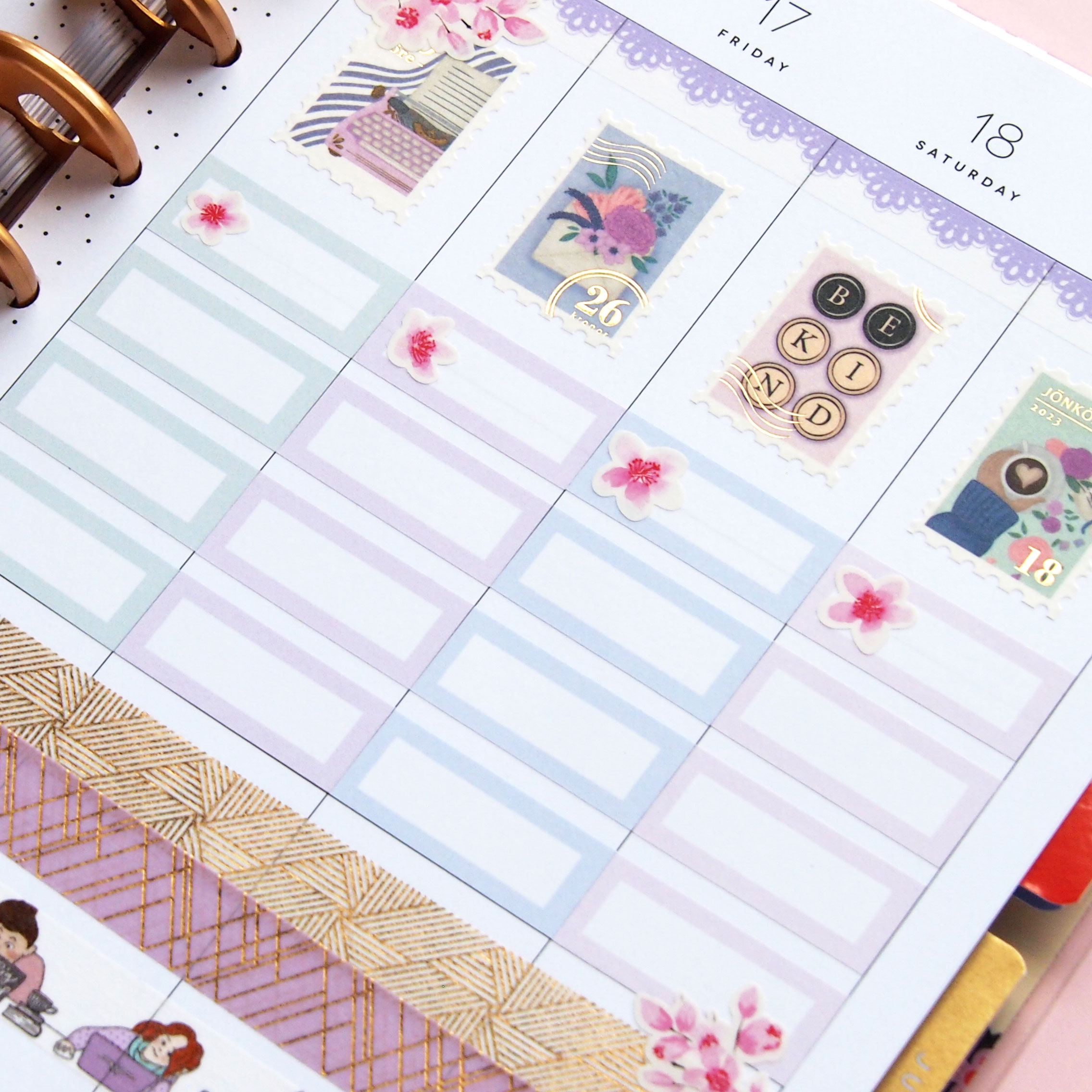 Spring colored Boxes Sticker Bundles - Design by Willwa