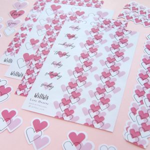 Love Hearts Sticker Bundle - Design by Willwa