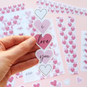Love Hearts Sticker Bundle - Design by Willwa