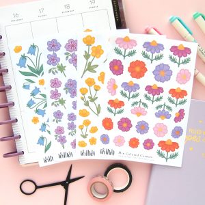 June Flower Sticker Bundle - Design by Willwa